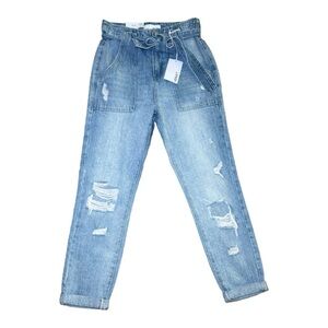 Vervet Buckle Audrey Ultra High Rise Mom Fit Jean Sz 26 Distressed Casual Women